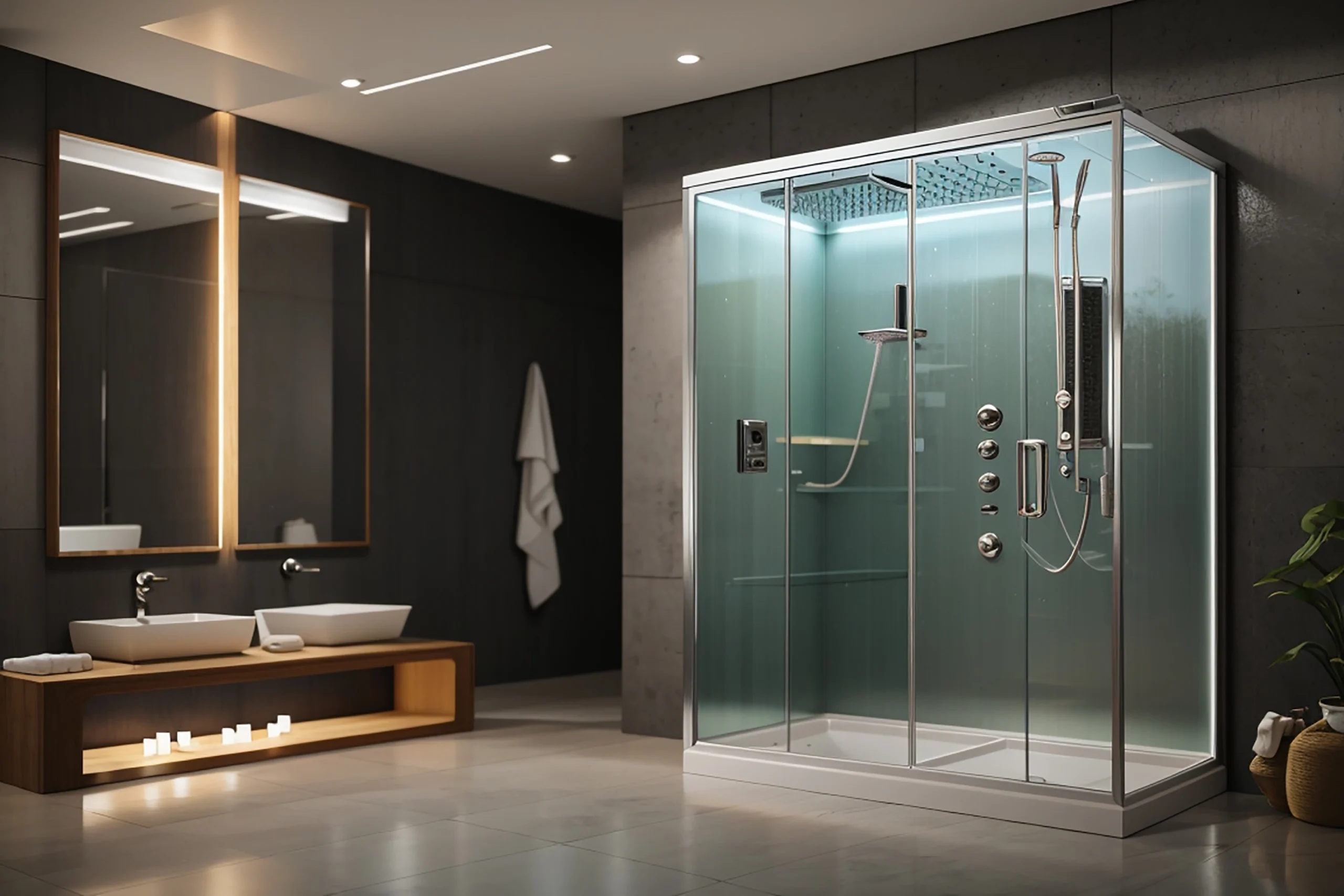 نصب کابین دوش در سرویس بهداشتی
