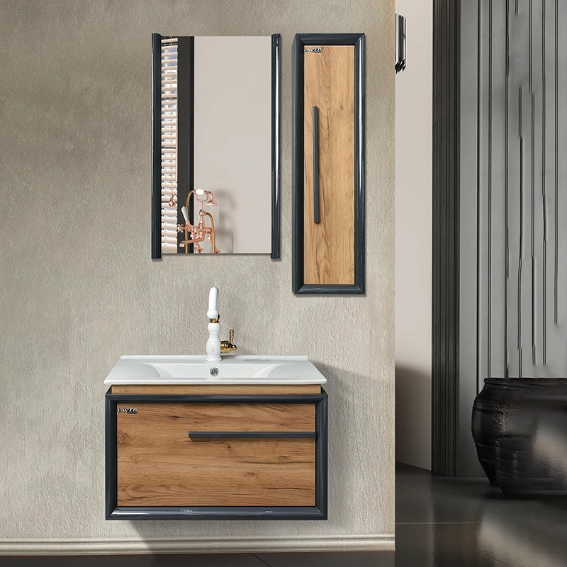 روشویی کابینتی لاون مدل مجیک با روکش چوب