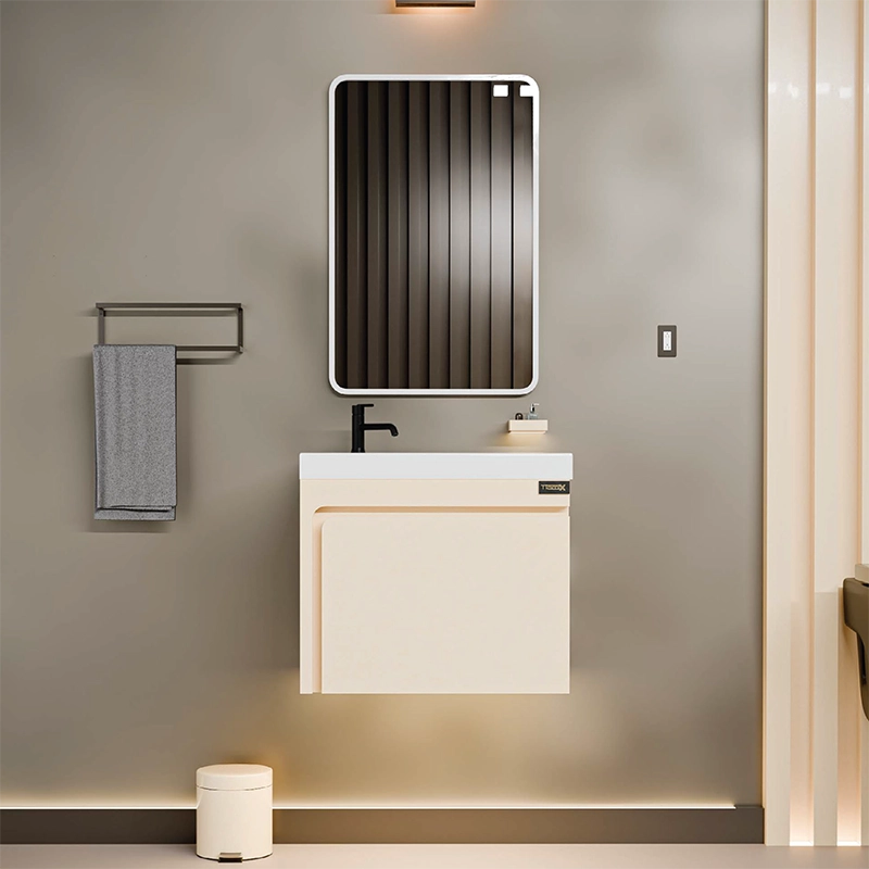 فولست روشویی کابینتی همراه با آینه قابدار