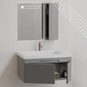 فولست روشویی کابینتی به همراه آینه باکس