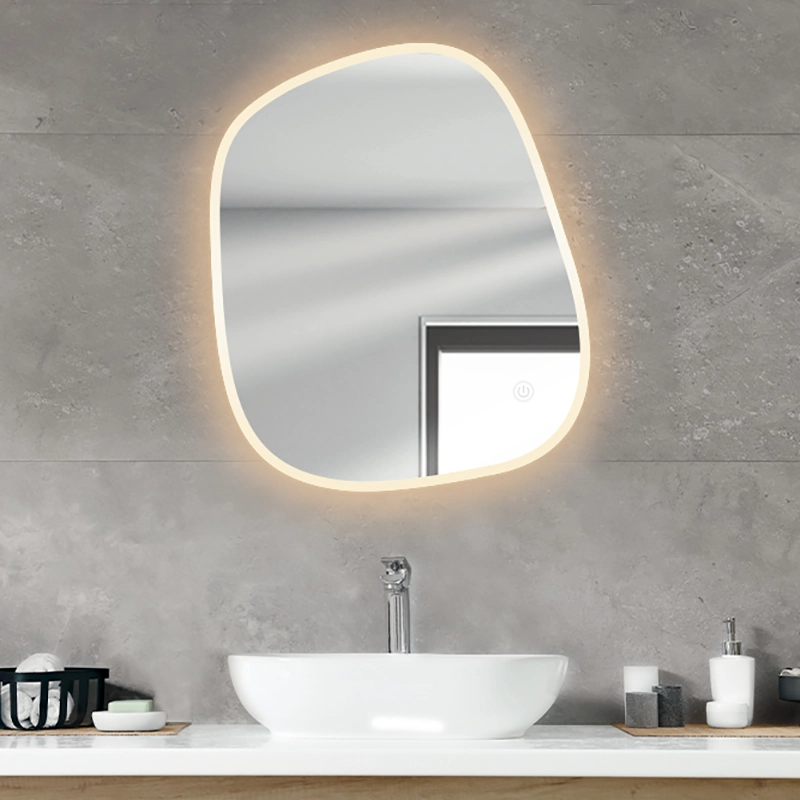 آینه بک لایت Form-14 با طراحی ارگانیک و مدرن همراه با نورپردازی LED ملایم