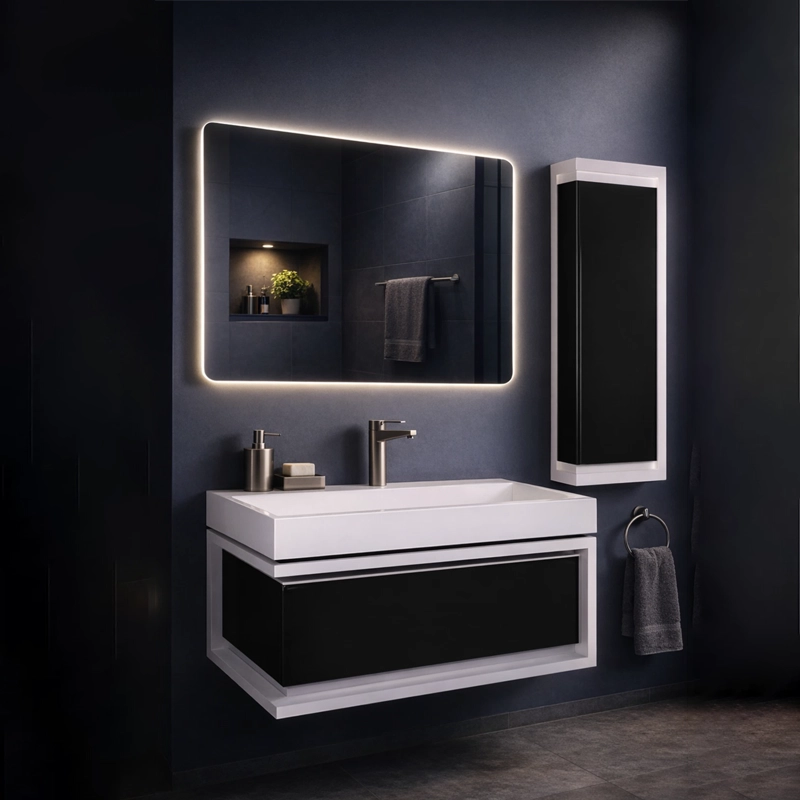 روشویی کابینتی لوکس با طراحی لوکس و مدرن